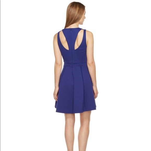 Adelyn Rae Cutout Teal Fit and Flare Dress Medium - Picture 7 of 7